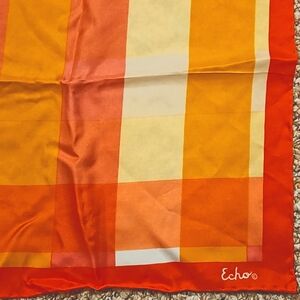 Echo Vintage Plaid Silk Scarf